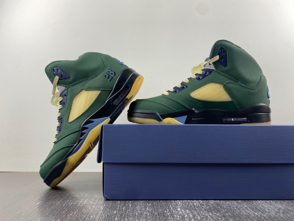 Air Jordan 5 Navy Green FZ5758-003