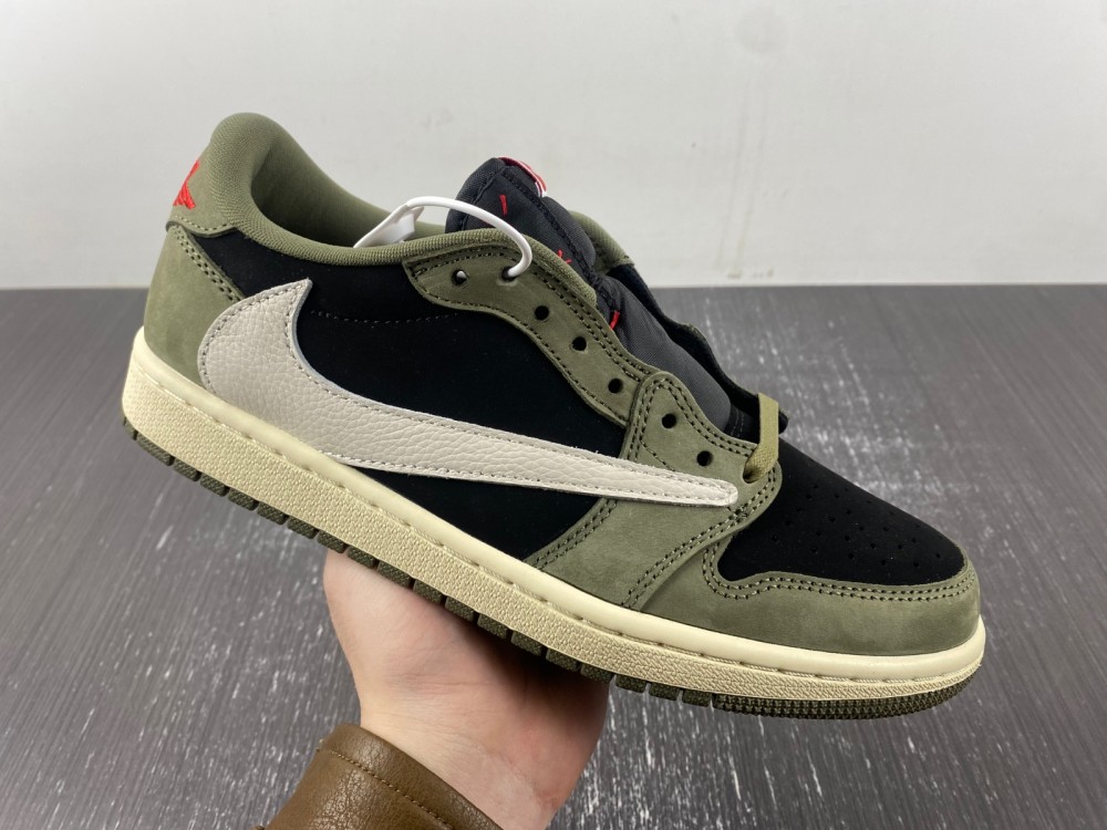 TRAVIS SCOTT X AIR JORDAN 1 LOW OG BLACK OLIVE DM7866-002