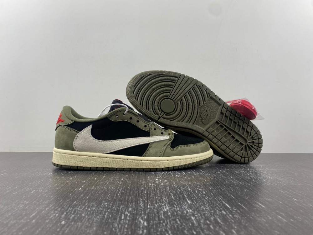 TRAVIS SCOTT X AIR JORDAN 1 LOW OG BLACK OLIVE DM7866-002