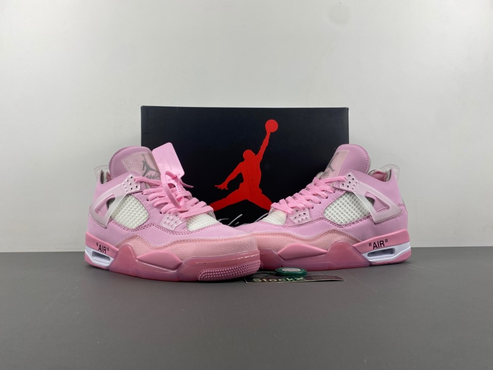 Air Jordan 4 off white pink 2024041601