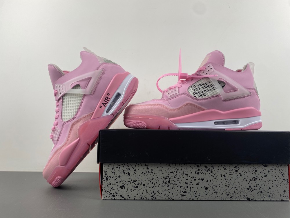 Air Jordan 4 off white pink 2024041601