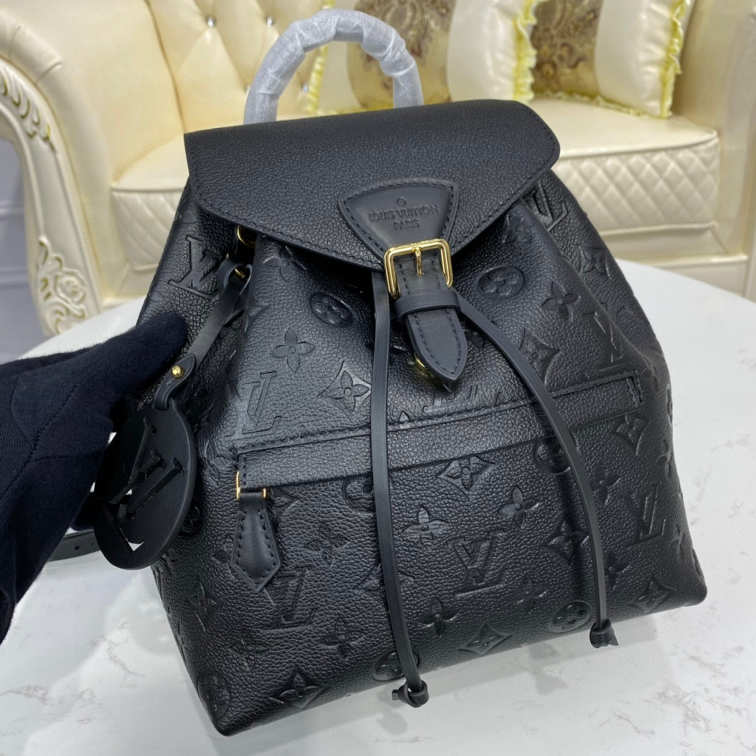 LV MONTSOURIS EMPREINTE BLACK Backpack 27.5*33*14CM 2024050401