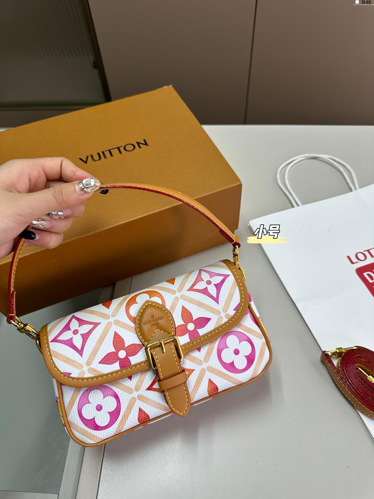 lv l**is V*t*n monogram casual style street style 2way leather party style 19cm