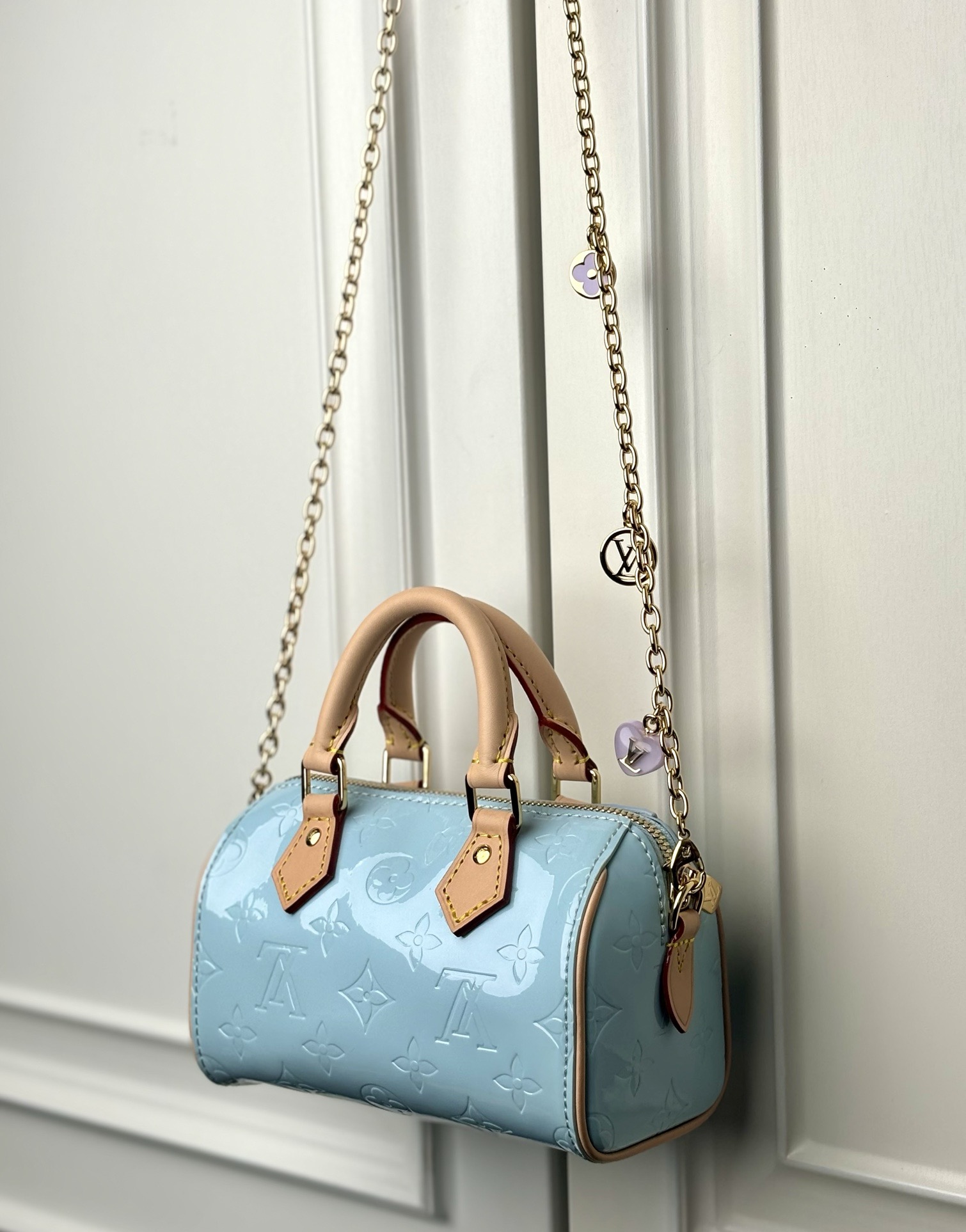 LV Nano Speedy Monogram Vernis M83000 17CM