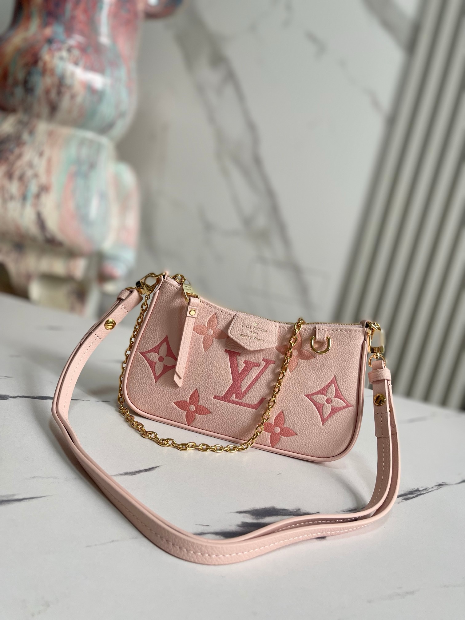 LV Easy Pouch On Strap Monogram Empreinte M80349 19CM