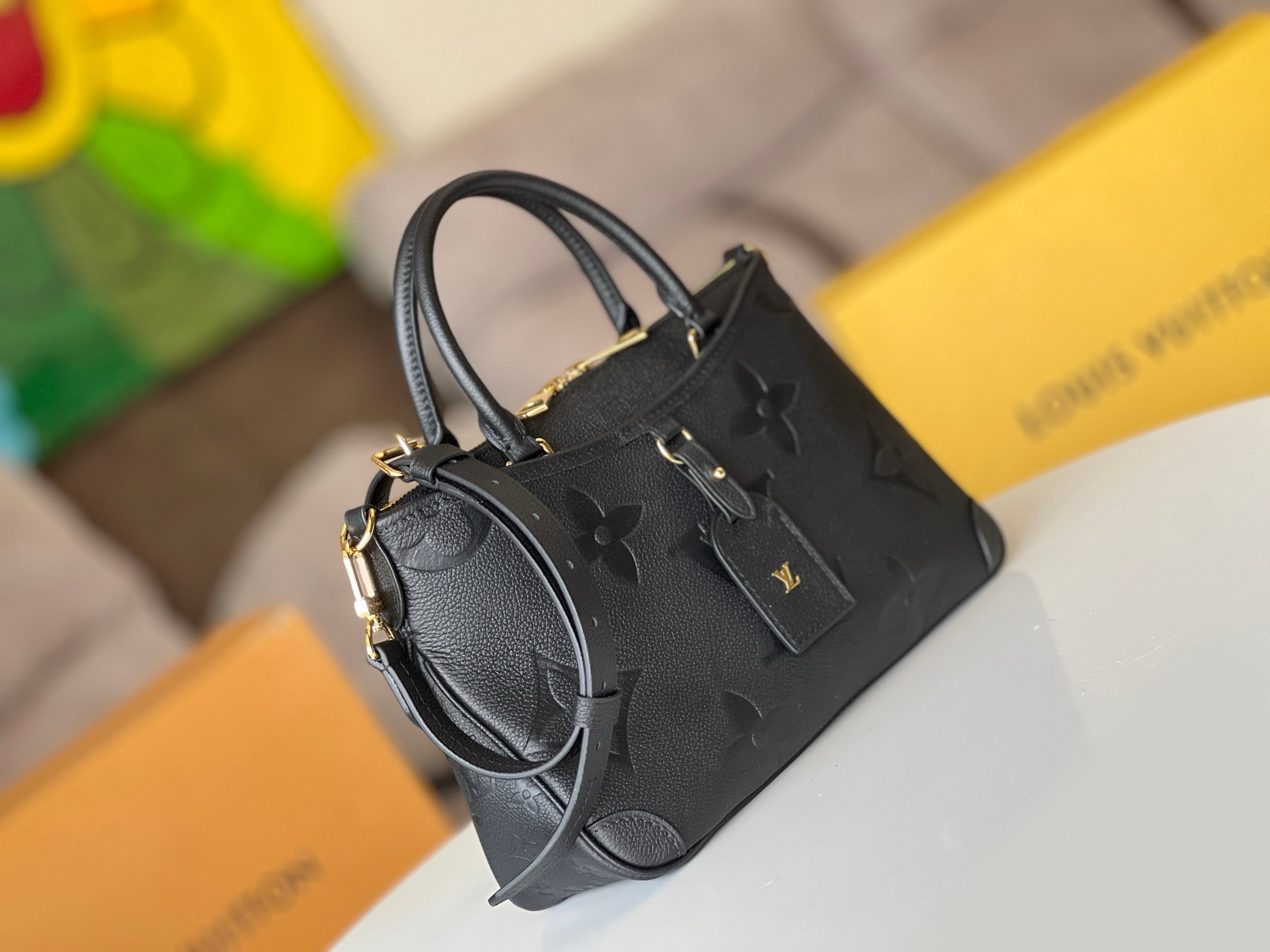 LV Trianon PM Monogram Empreinte Leather M46488 28CM