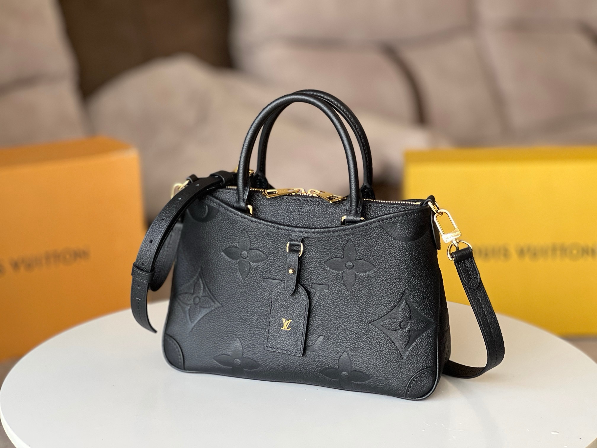 LV Trianon PM Monogram Empreinte Leather M46488 28CM