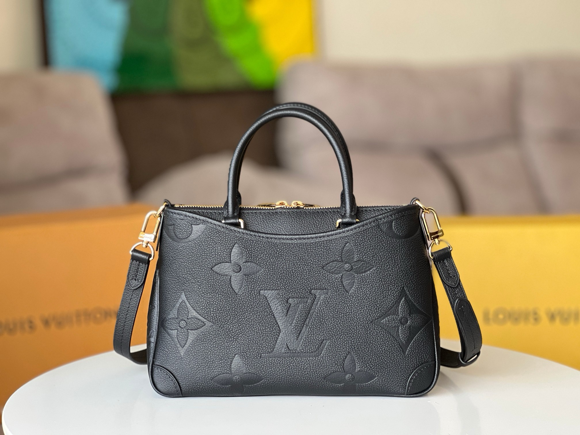 LV Trianon PM Monogram Empreinte Leather M46488 28CM