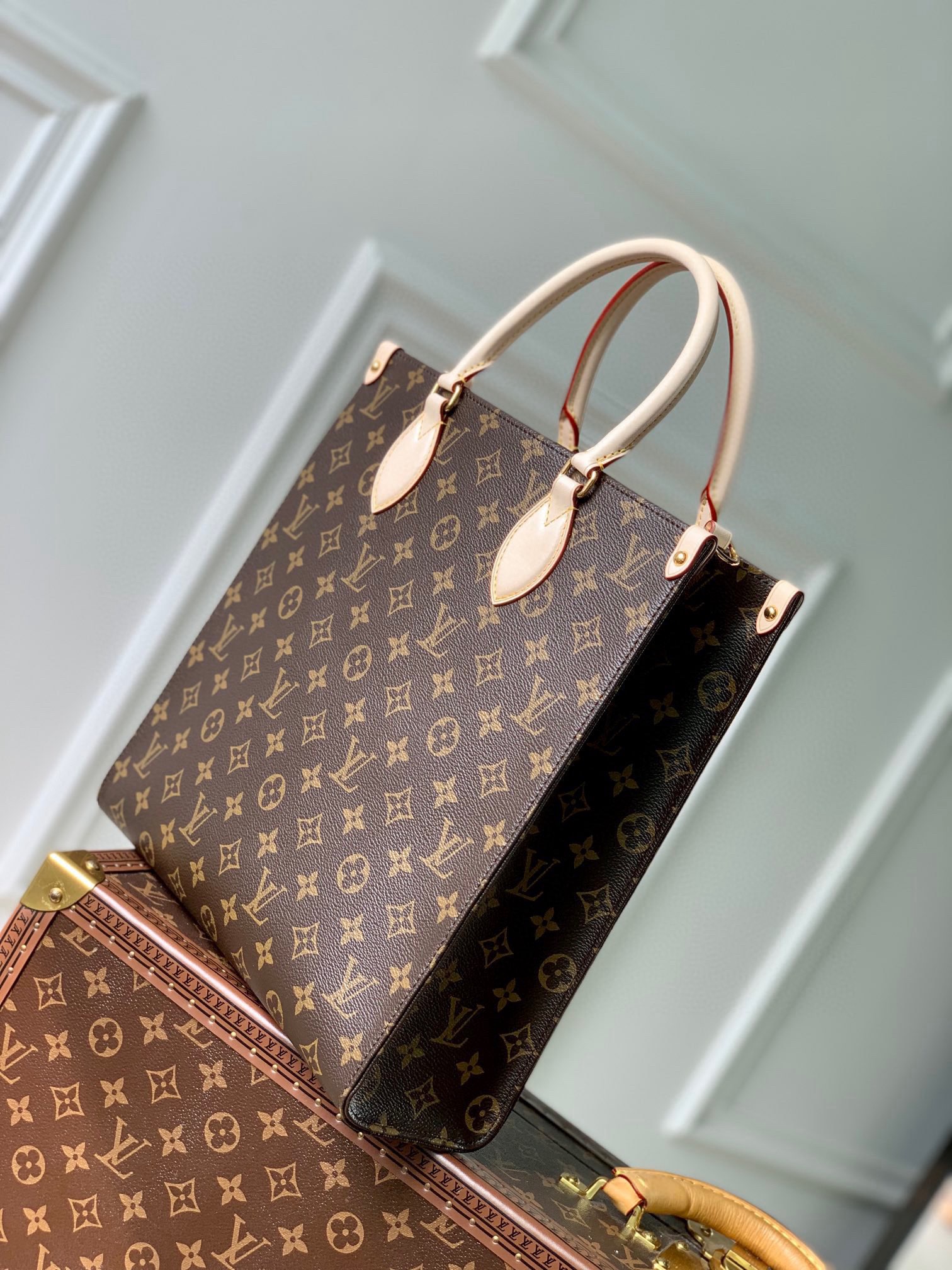 LV Sac Plat  Monogram 30*32*10CM