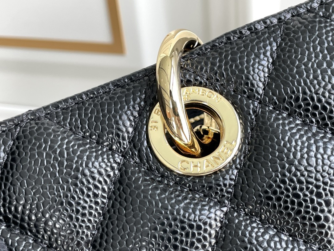 Ch*el caviar grand shopping tote 34*24*12cm