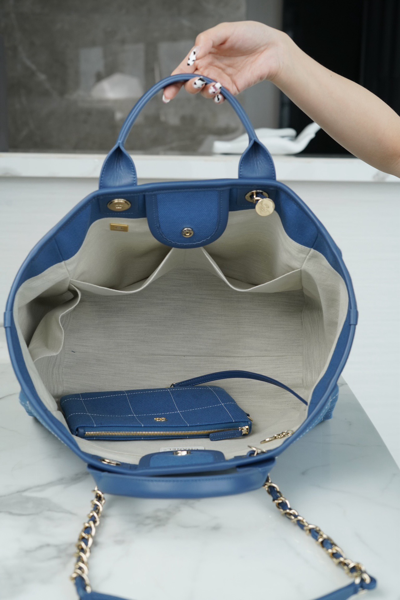 Ch*el  tote bag 50*30*22cm