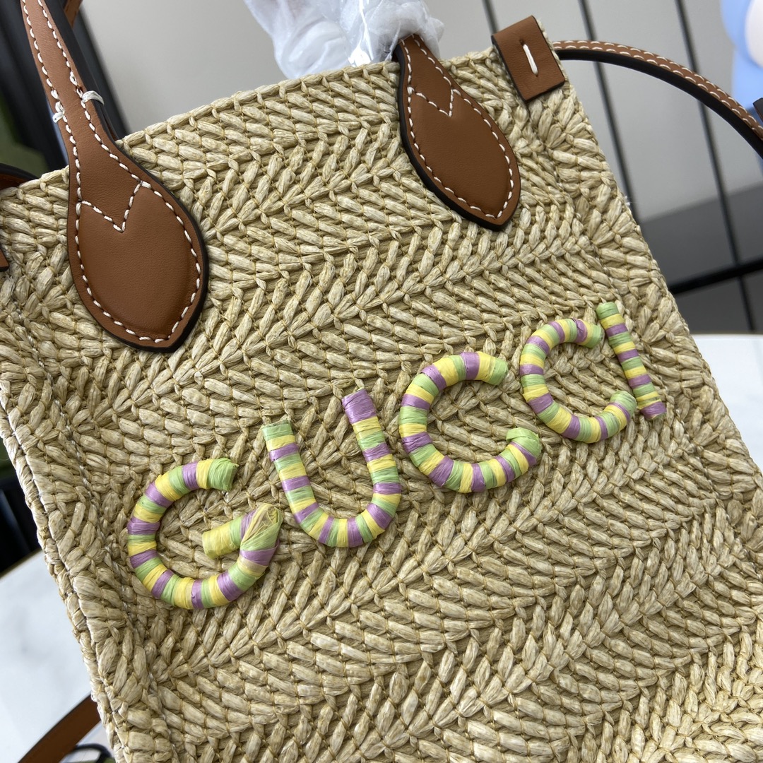 G*u*i lido raffia mini 14*18.5*8cm