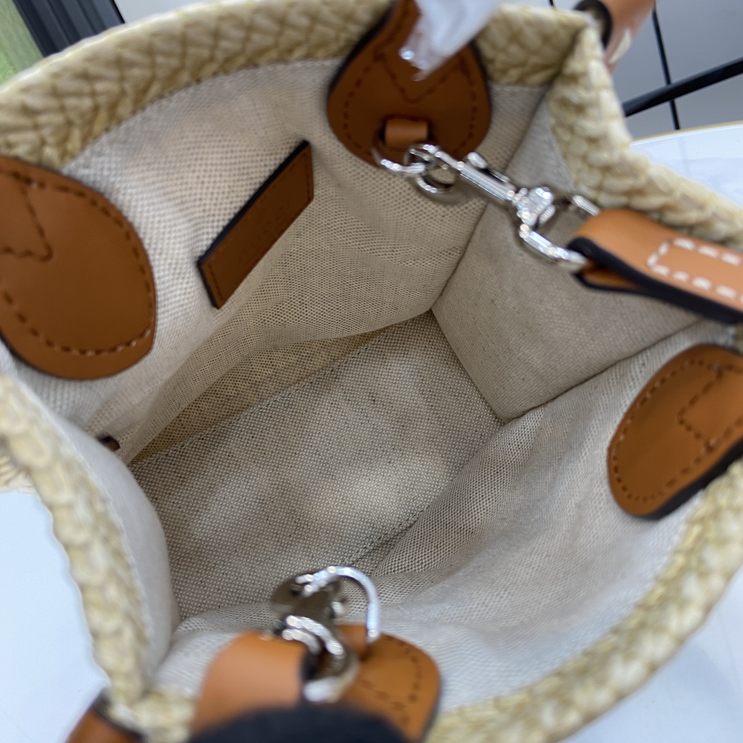 G*u*i lido raffia mini 14*18.5*8cm