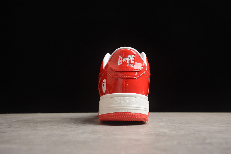 A Bathing Ape Bape Sta Low Red