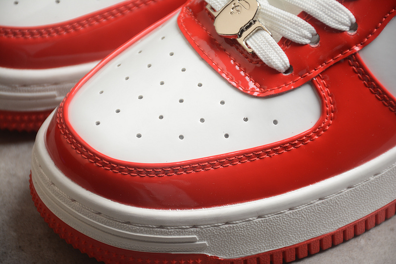 A Bathing Ape Bape Sta Low Red