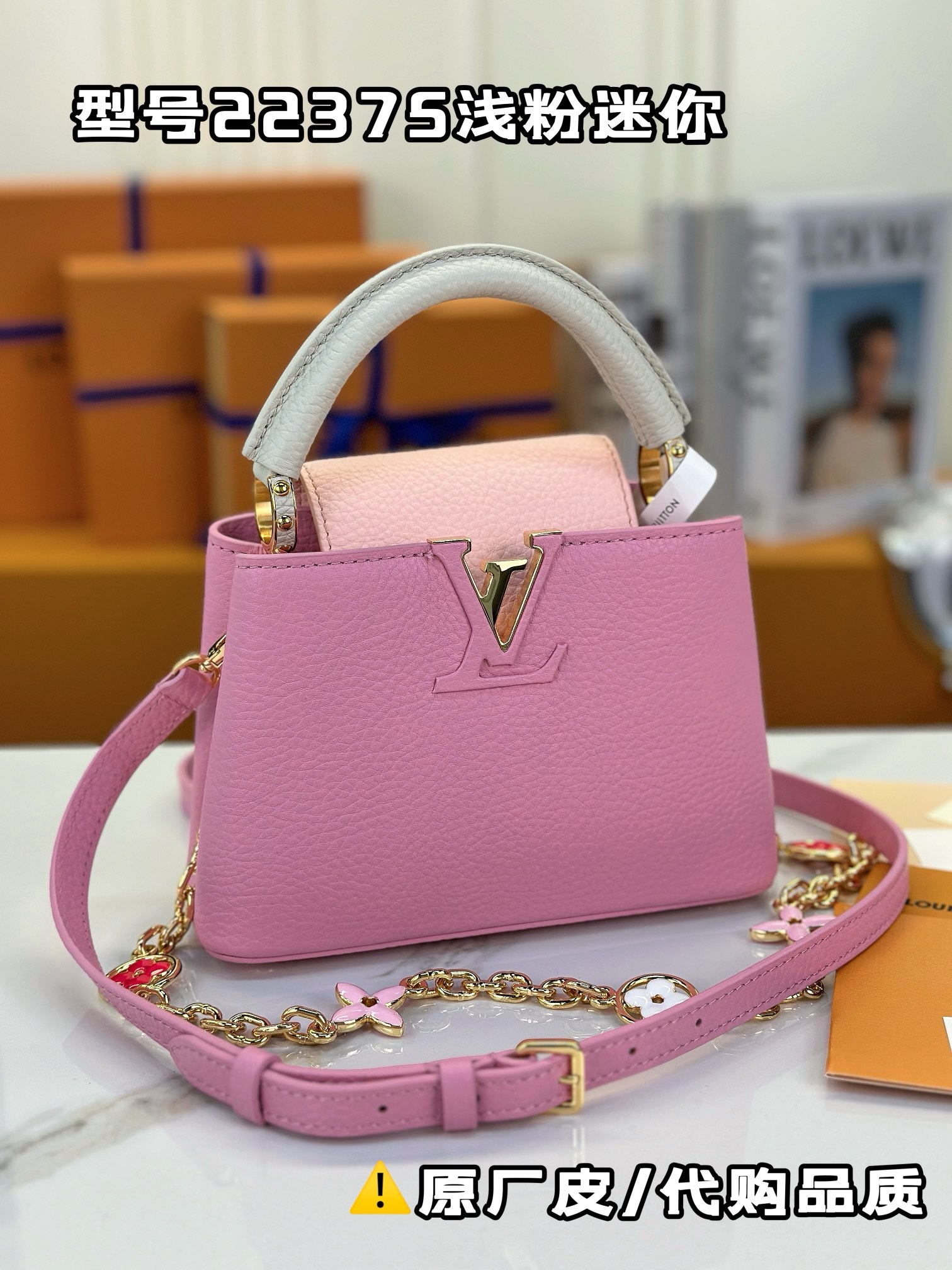 LV Capucines Mini bag M22375 21*14*8CM