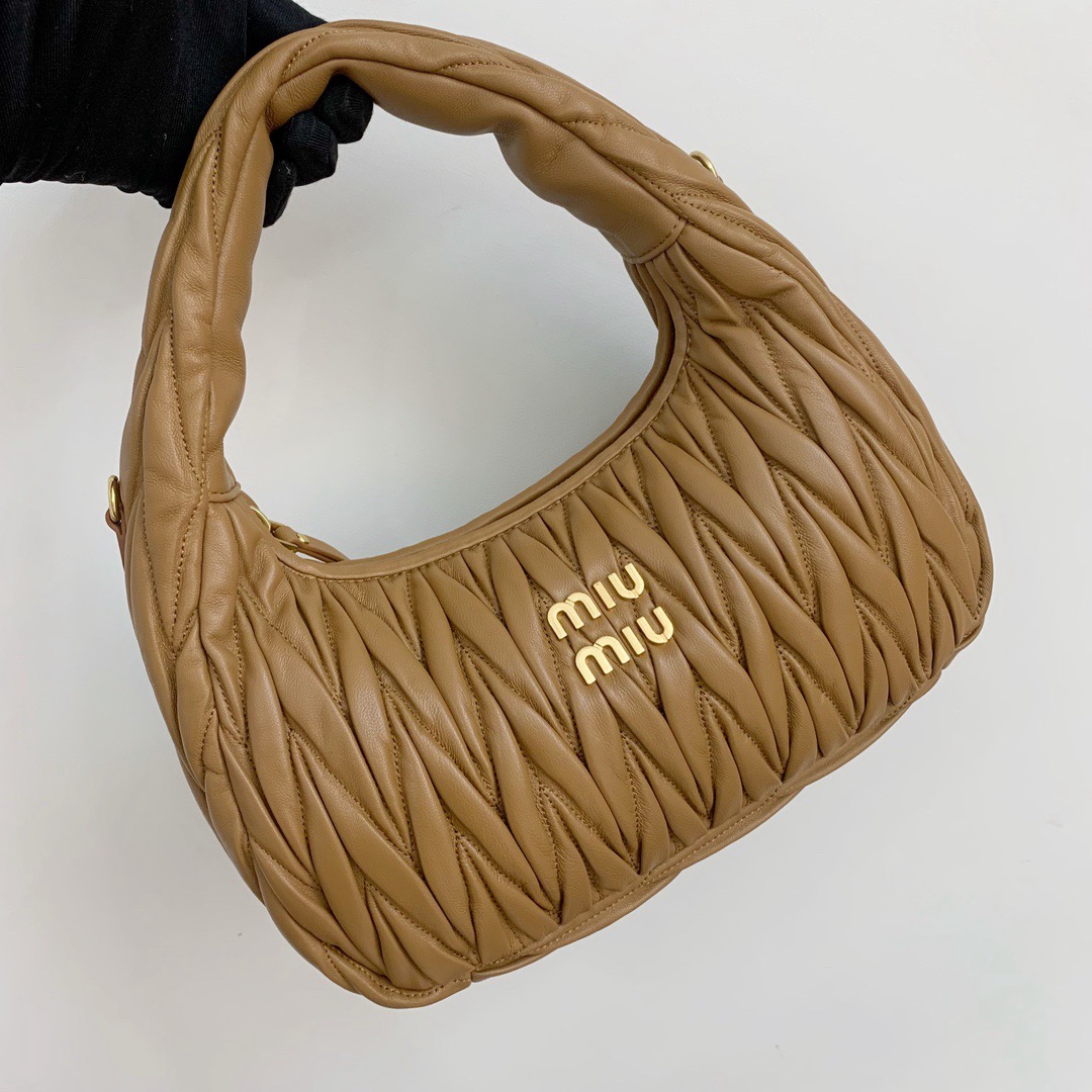 Miu Miu wander matelasse hobo 25*18*7CM