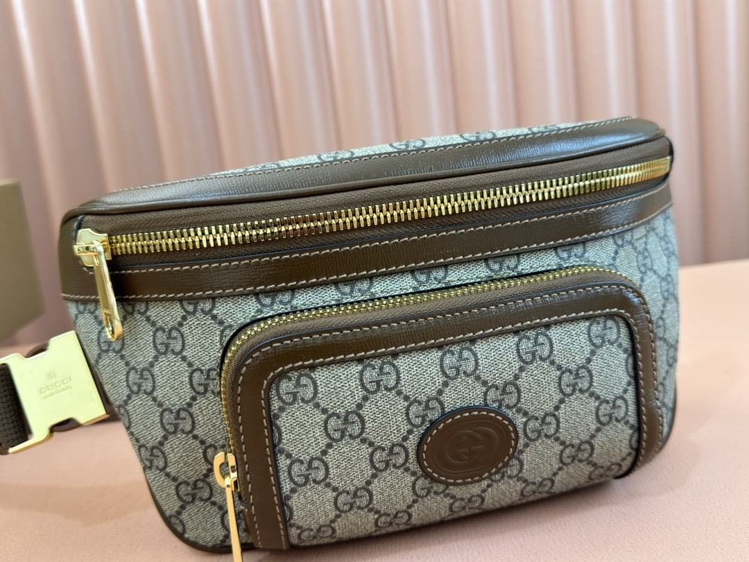 g*u*i gg S*p*e canvas belt bag 23cm