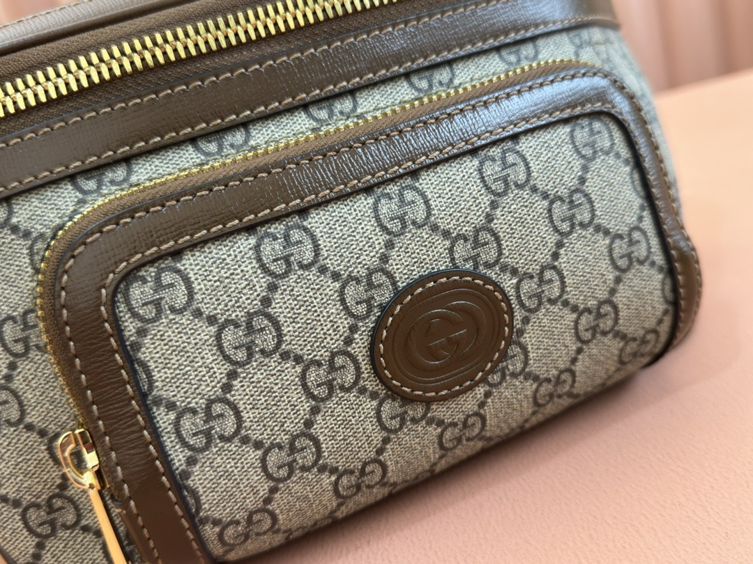 g*u*i gg S*p*e canvas belt bag 23cm