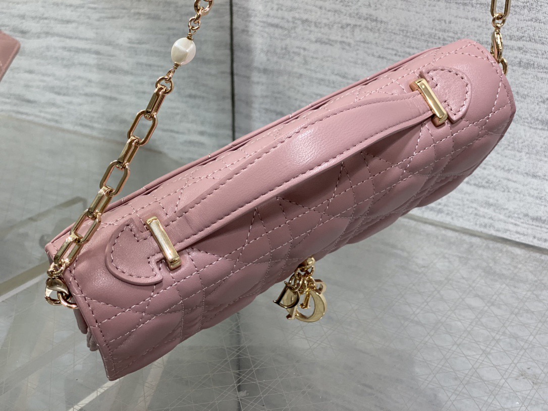 D*or my D*or mini bag antique pink cannage lambskin 21*11*5cm