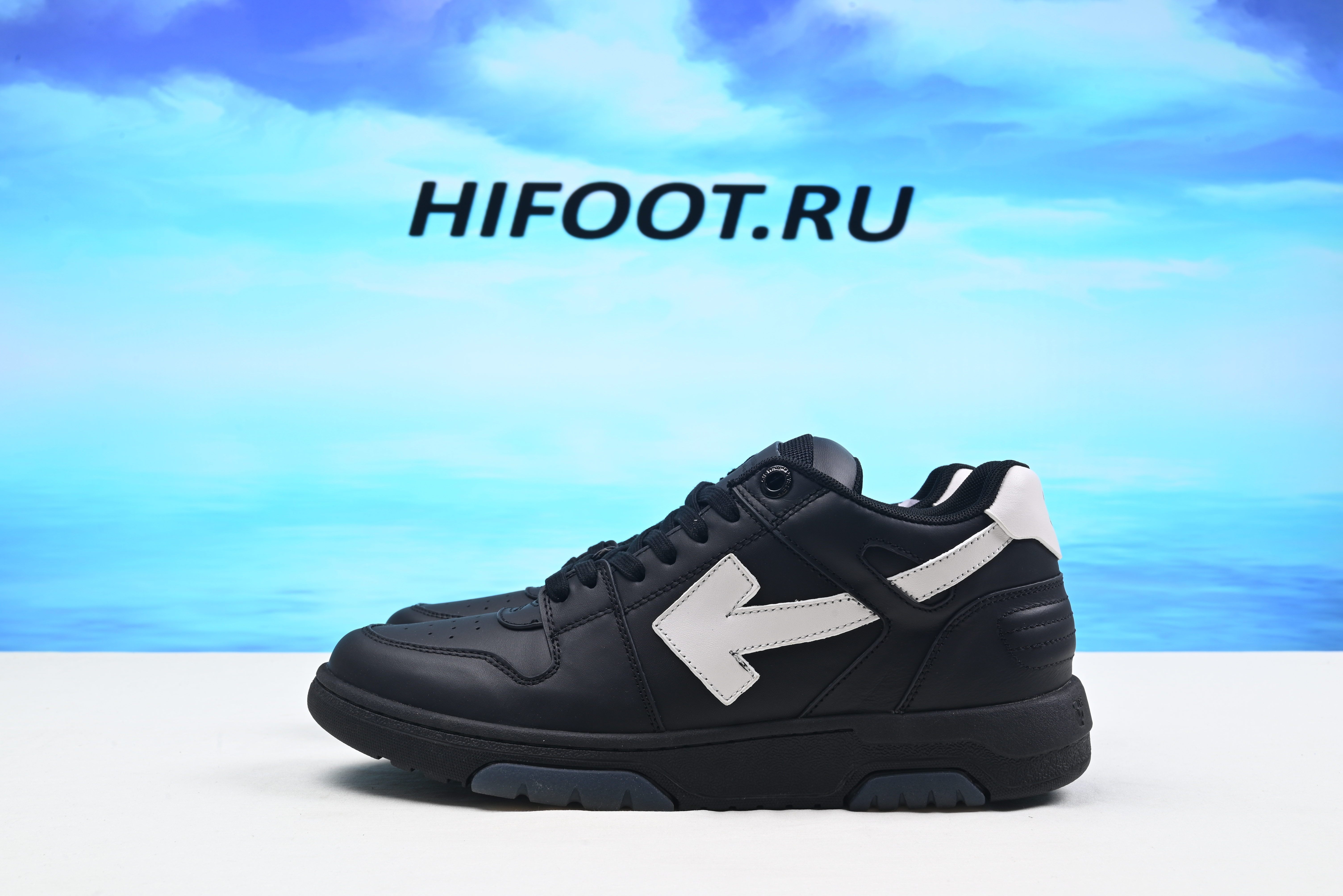 OFF-WHITE Out of Office Black White  OMIA189R21LEA0011001