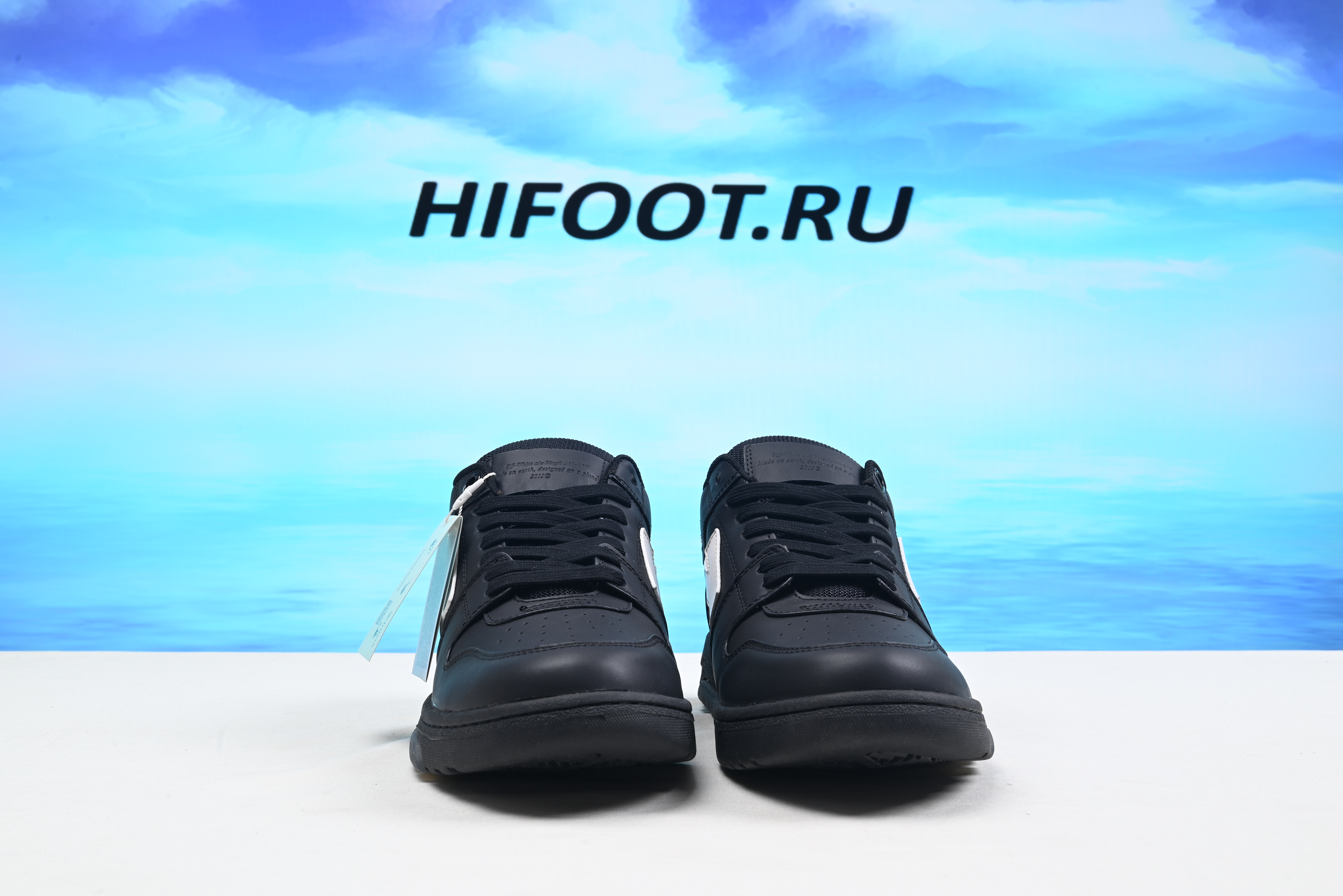 OFF-WHITE Out of Office Black White  OMIA189R21LEA0011001