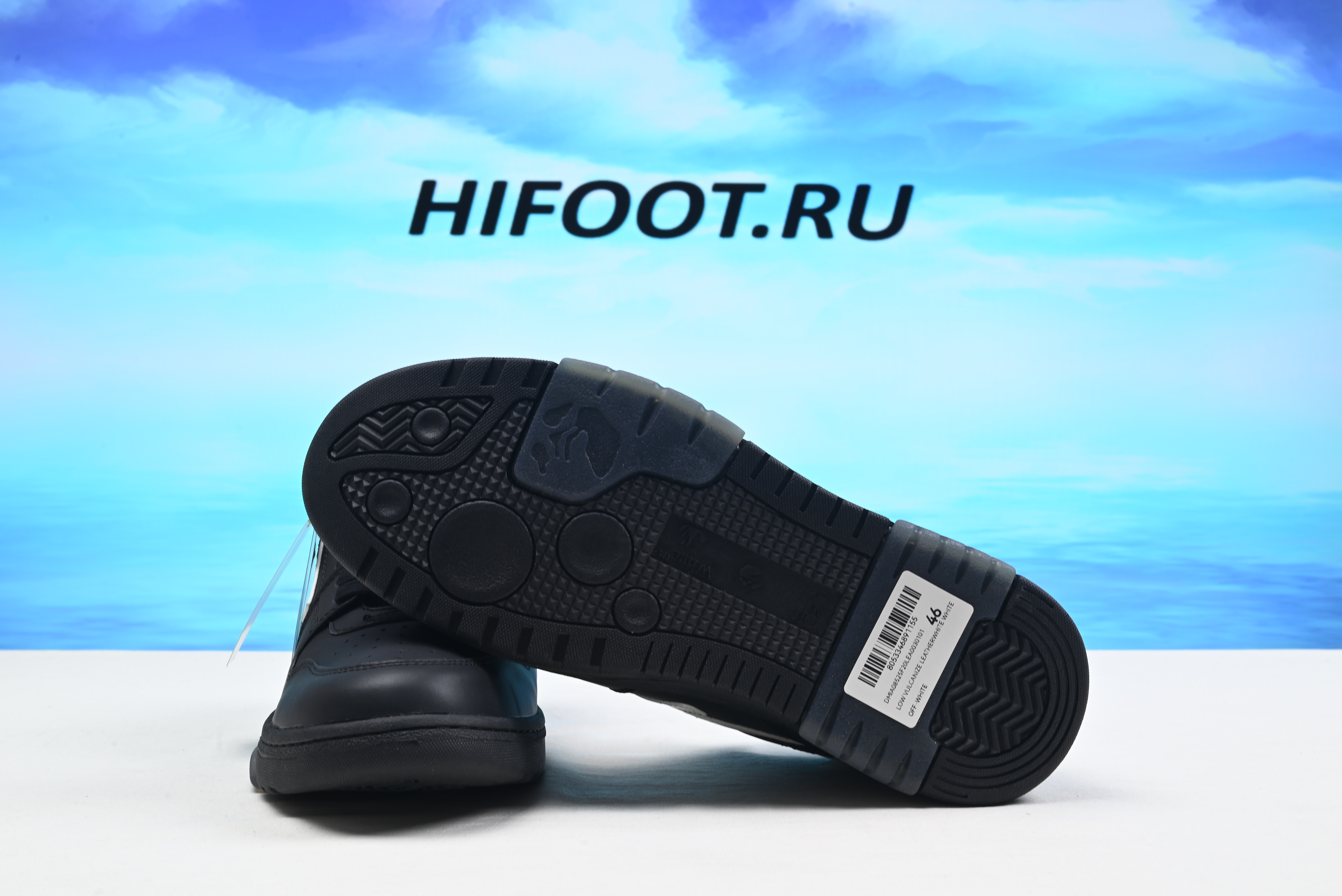 OFF-WHITE Out of Office Black White  OMIA189R21LEA0011001