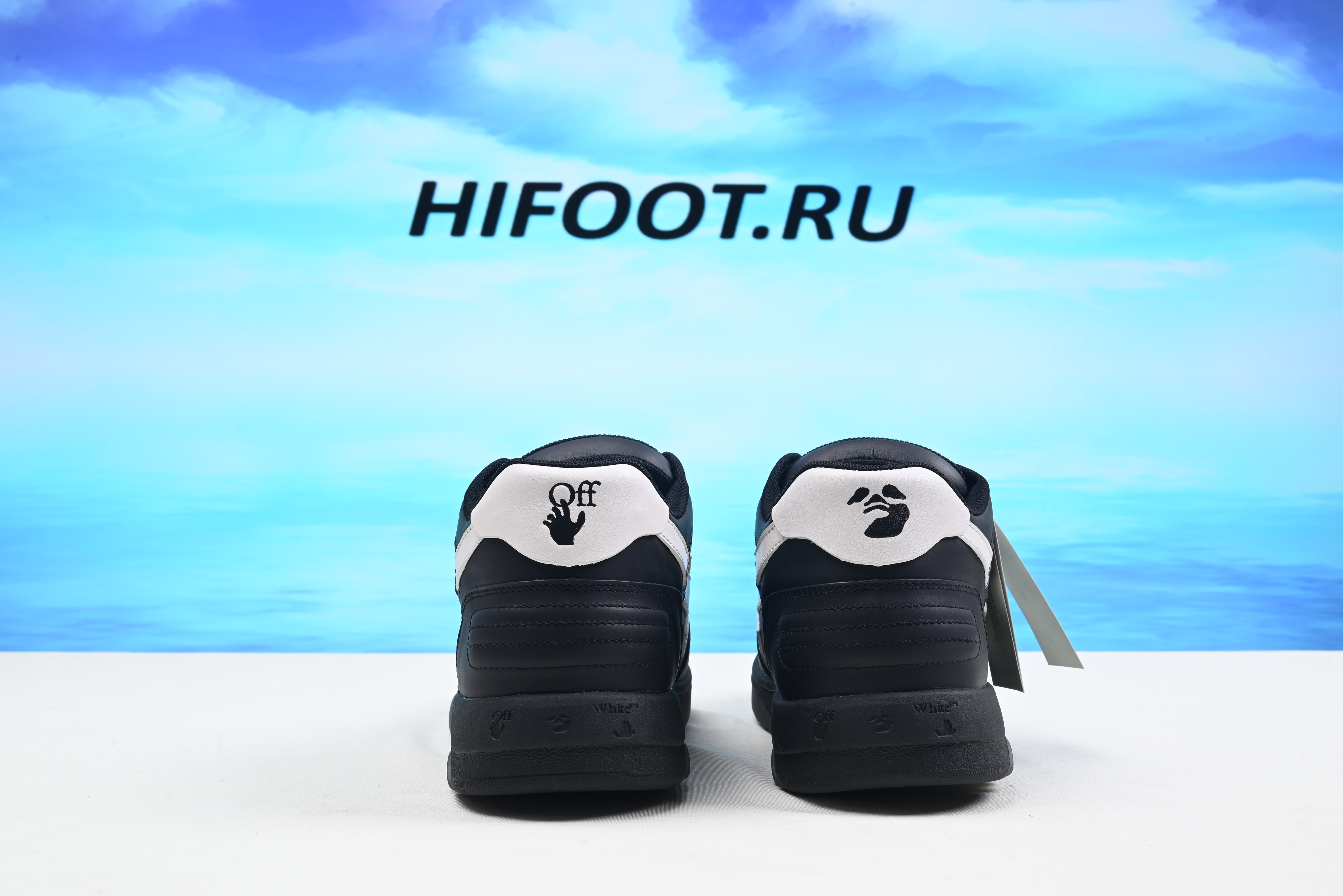 OFF-WHITE Out of Office Black White  OMIA189R21LEA0011001
