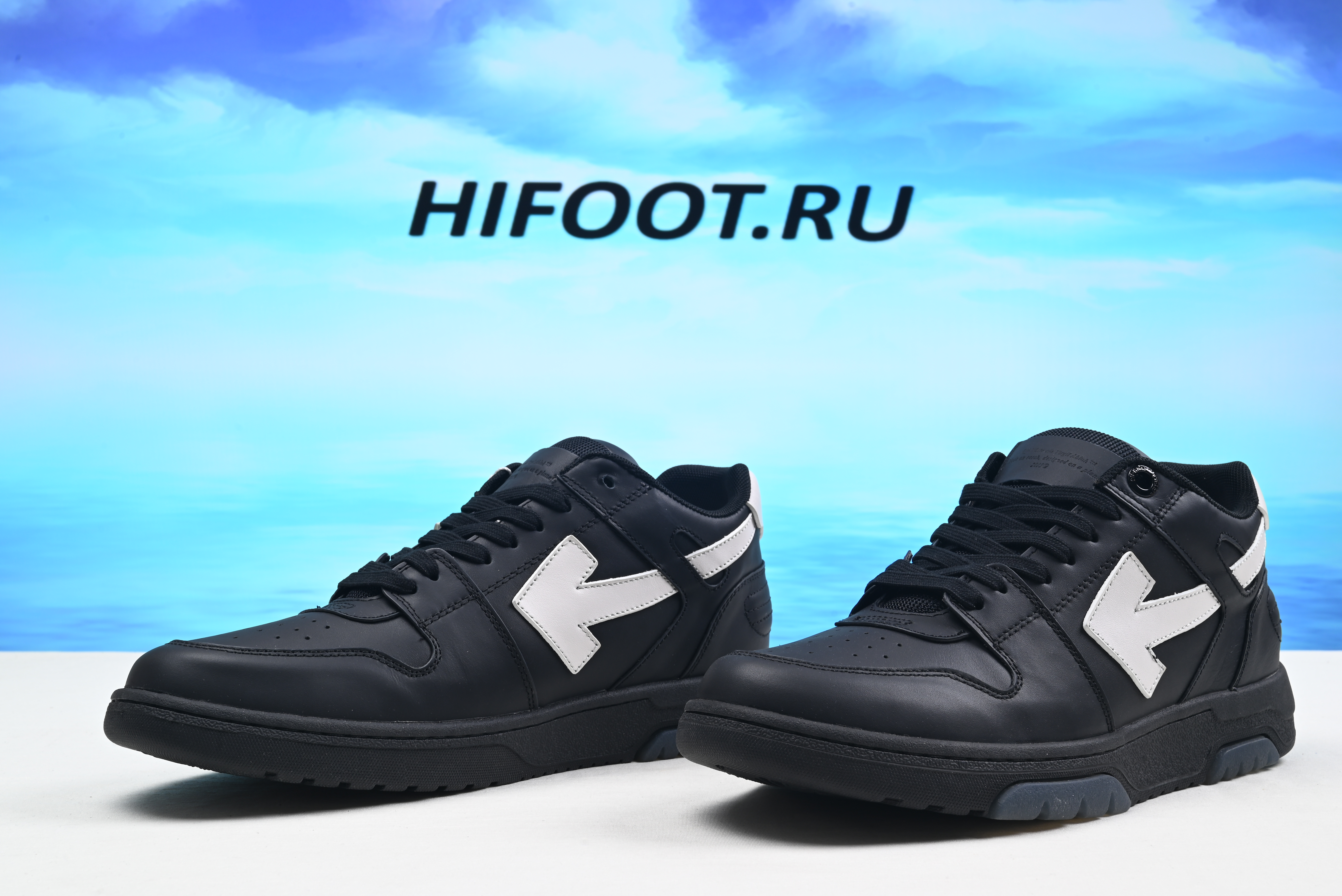 OFF-WHITE Out of Office Black White  OMIA189R21LEA0011001