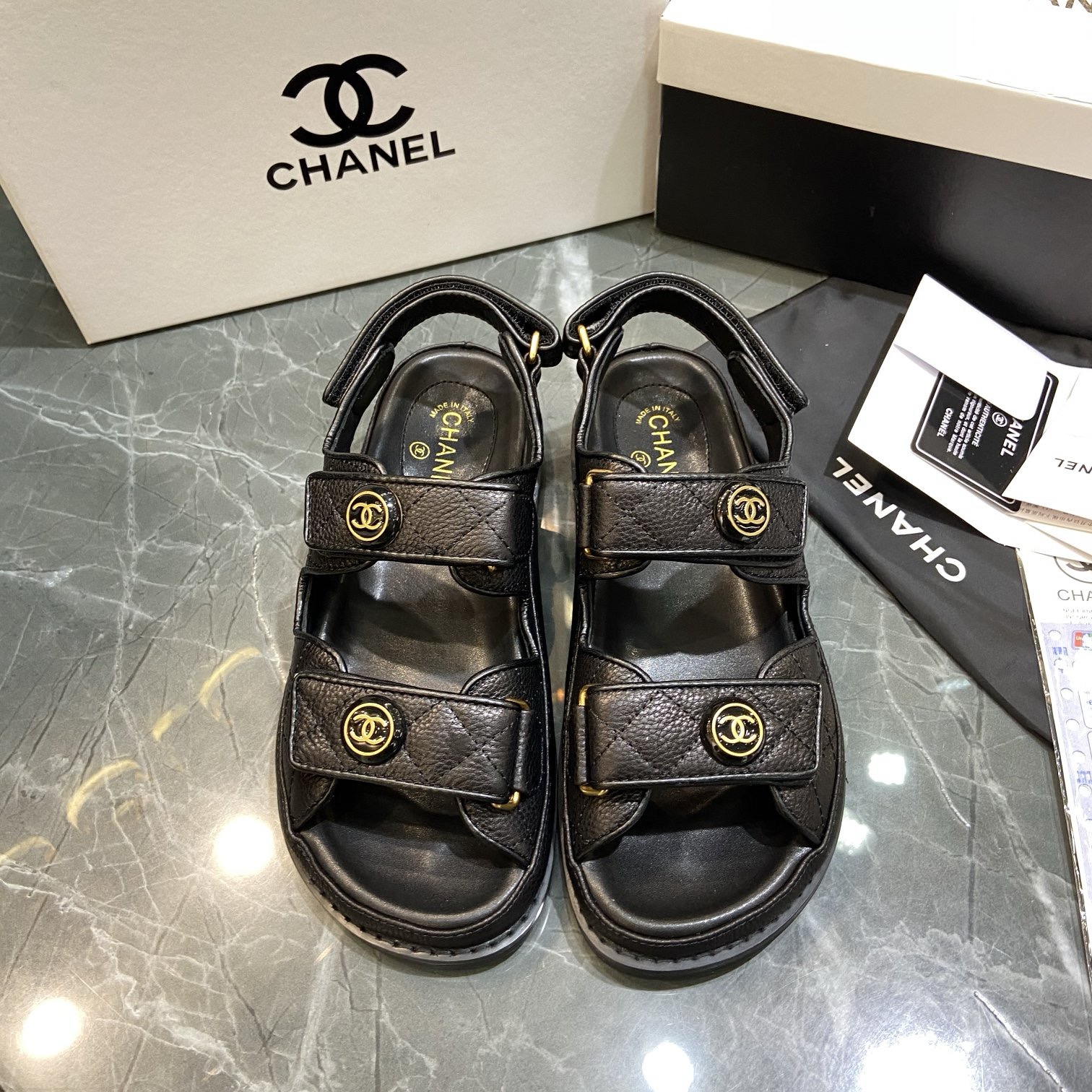 Ch*el lady sandals 2024091801