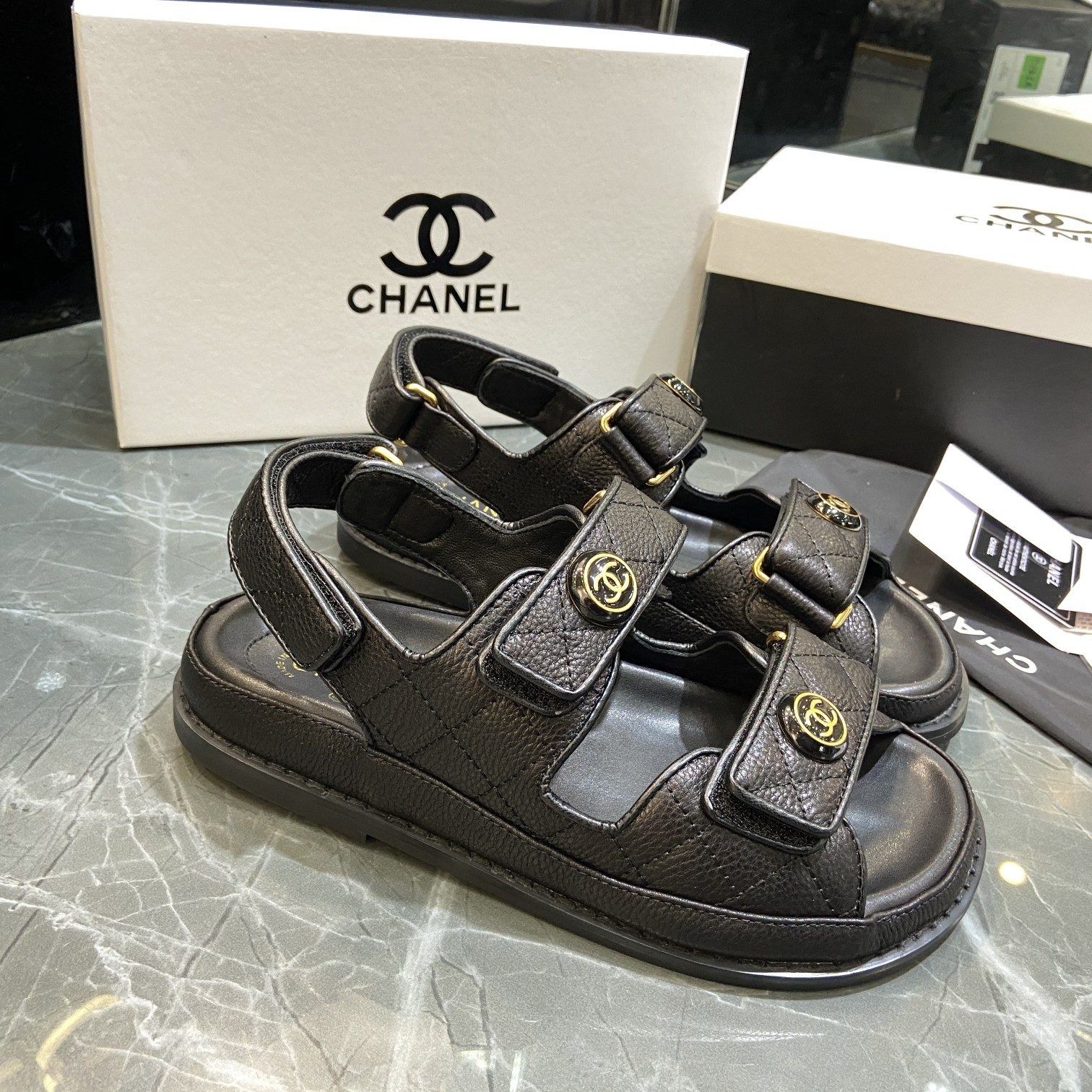 Ch*el lady sandals 2024091801