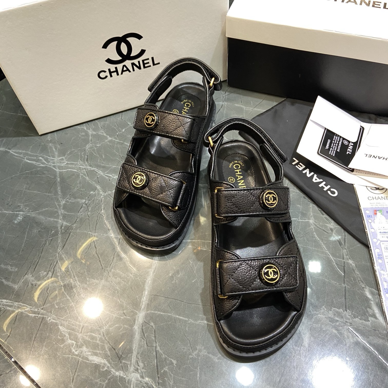Ch*el lady sandals 2024091801