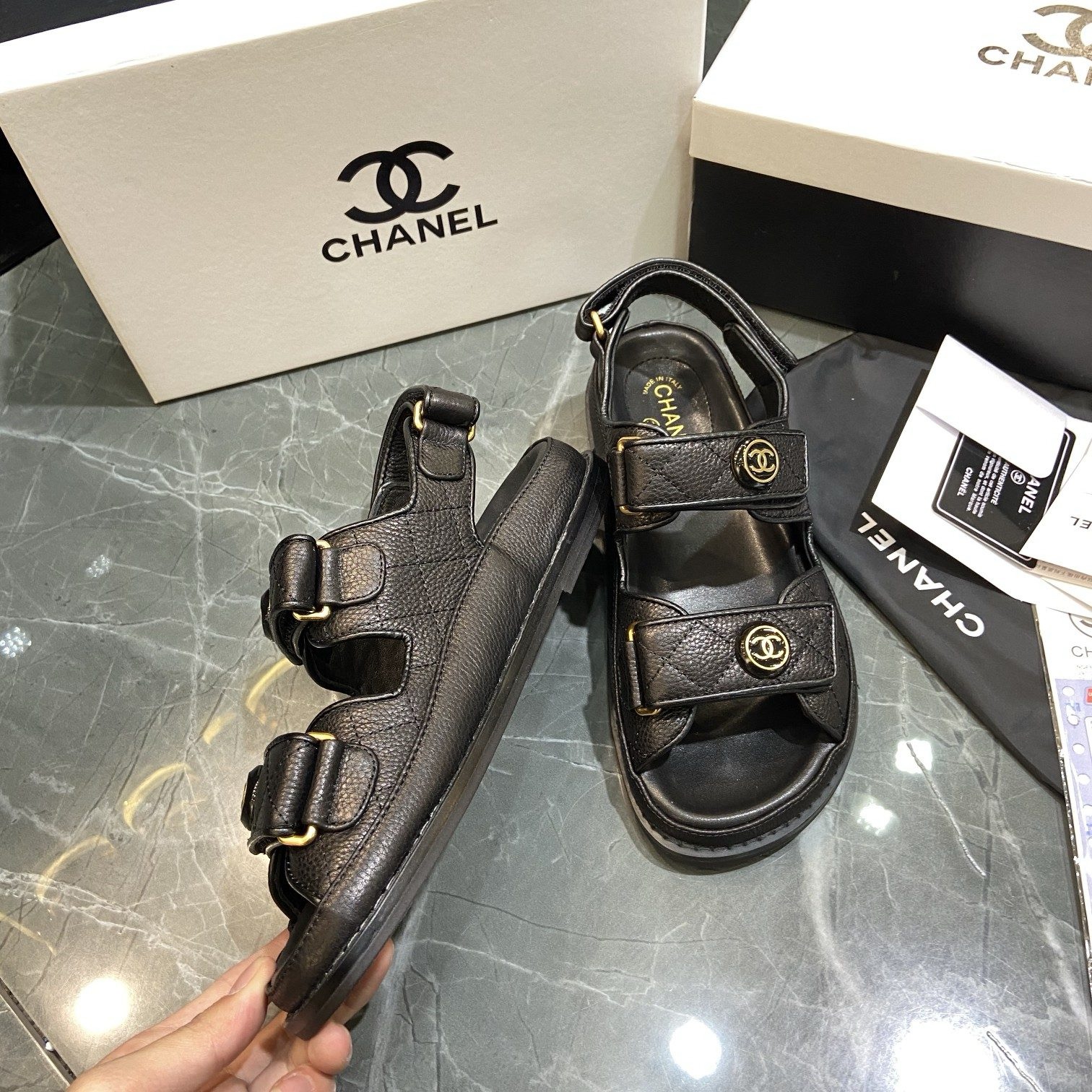 Ch*el lady sandals 2024091801