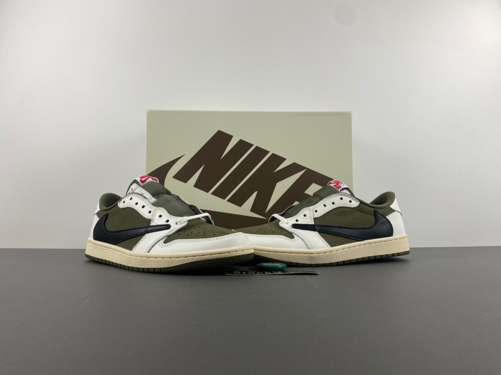 Jordan 1 Retro Low OG SP Travis Scott Medium Olive  DM7866-200