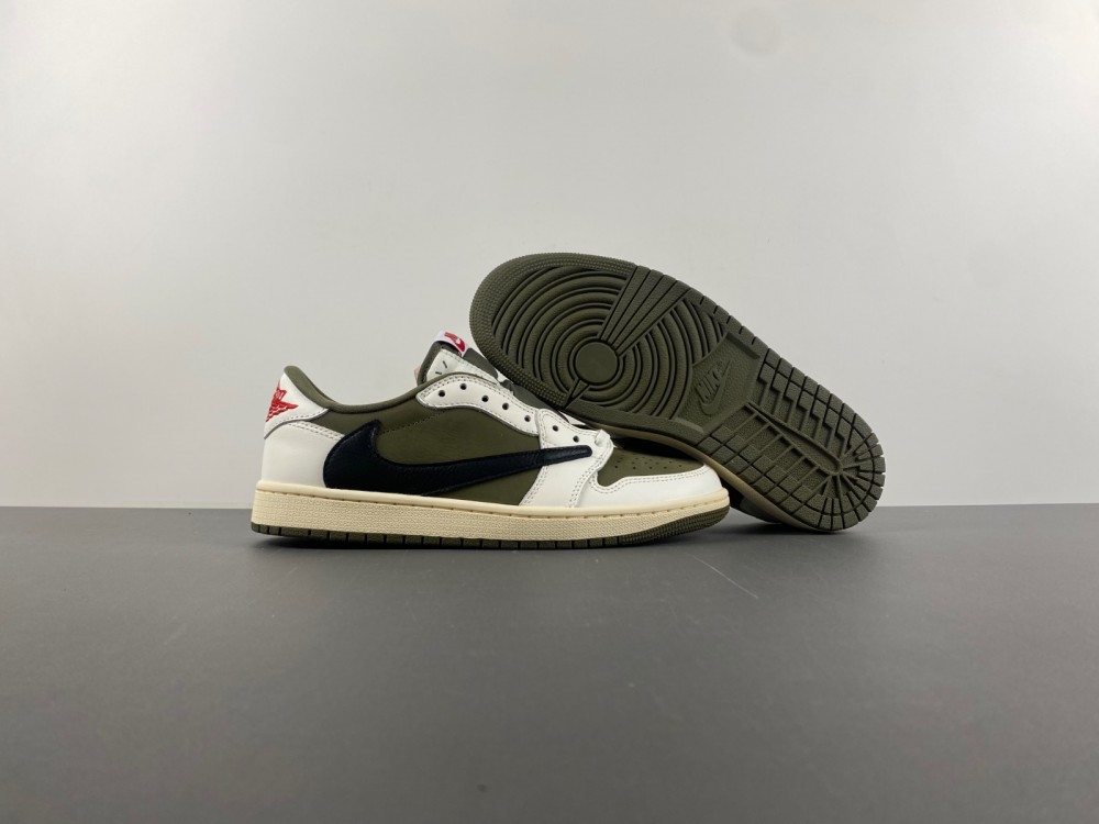 Jordan 1 Retro Low OG SP Travis Scott Medium Olive  DM7866-200