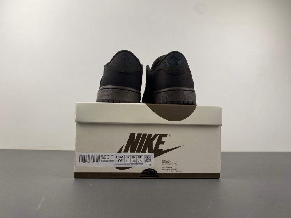 TRAVIS SCOTT X AIR JORDAN 1 LOW OG DARK MOCHA/BLACK/VELVET BROWN DM7866-202