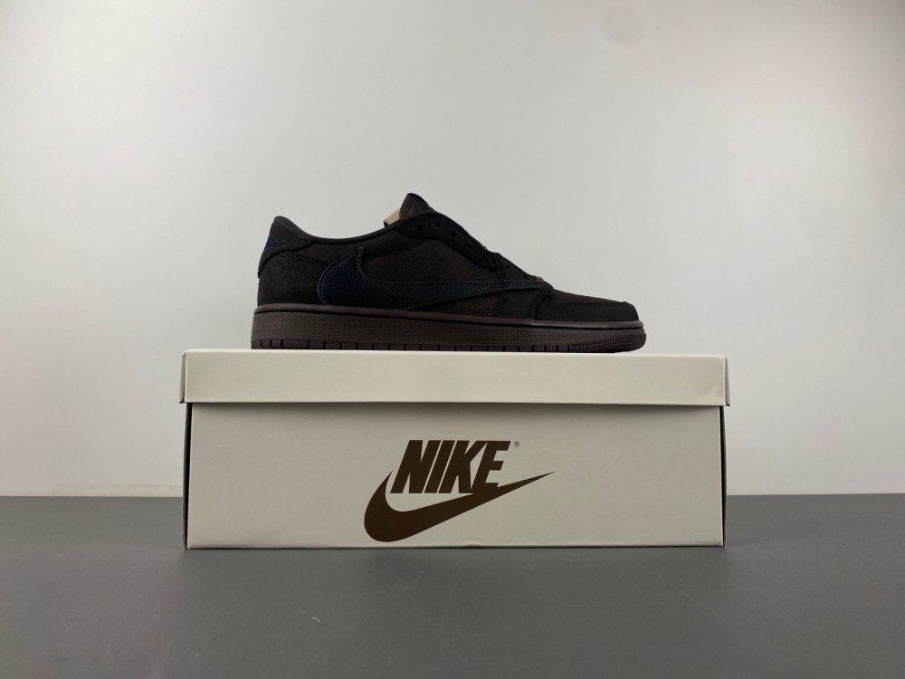 TRAVIS SCOTT X AIR JORDAN 1 LOW OG DARK MOCHA/BLACK/VELVET BROWN DM7866-202