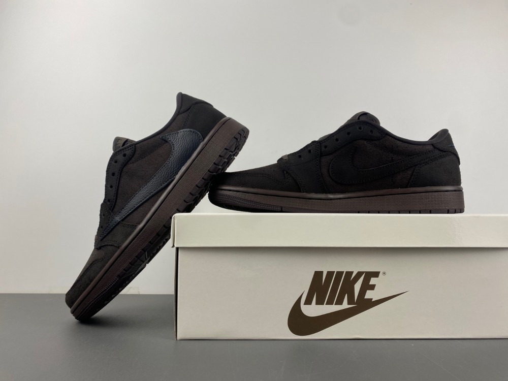 TRAVIS SCOTT X AIR JORDAN 1 LOW OG DARK MOCHA/BLACK/VELVET BROWN DM7866-202