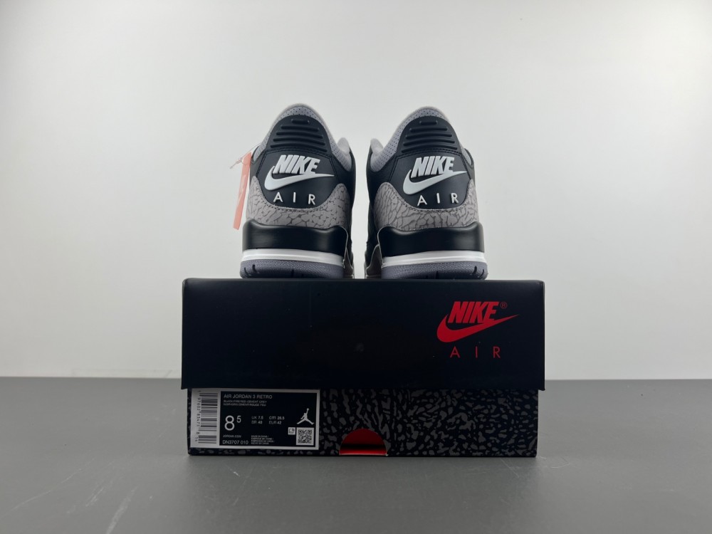 Air Jordan 3 Retro Black Cement Reimagined  DN3707-010