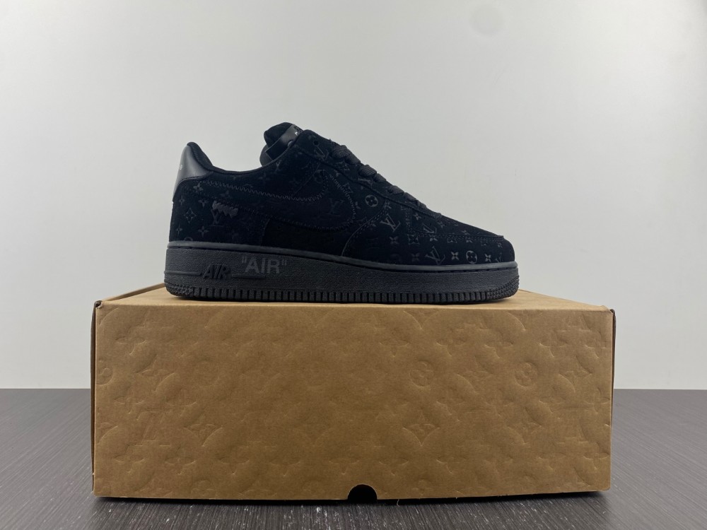 LV Nike Air Force 1 Low black 2024102401