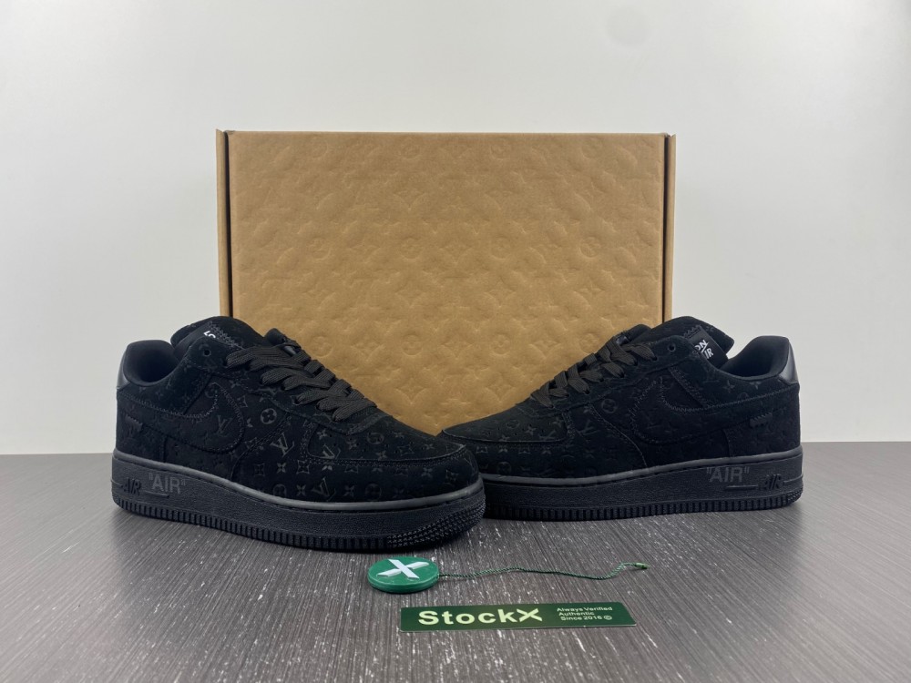 LV Nike Air Force 1 Low black 2024102401