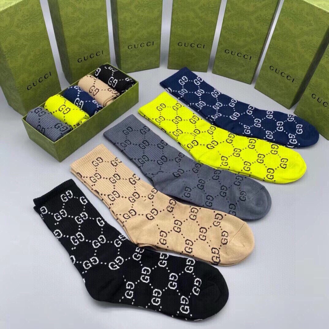 G*u*i socks 5 pairs 2024102201