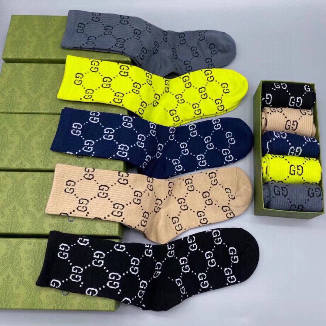 G*u*i socks 5 pairs 2024102201