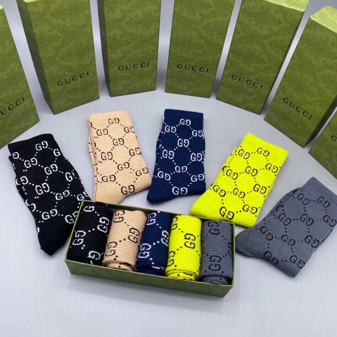 G*u*i socks 5 pairs 2024102201