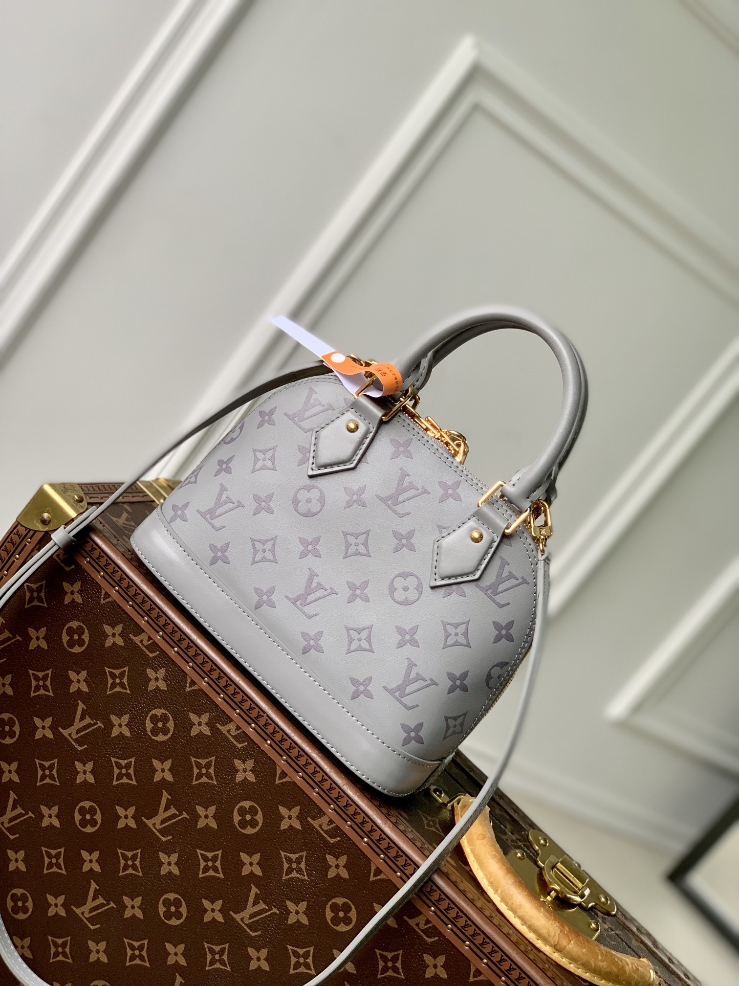 LV M12561 Alma BB Trianon Gray 23.5x17.5x11.5cm