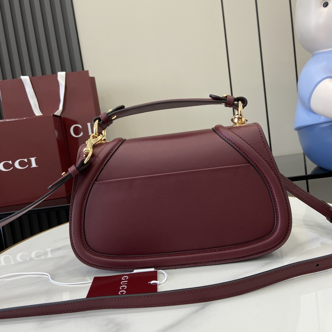 G*u*i blondie medium top handle bag red 32cm
