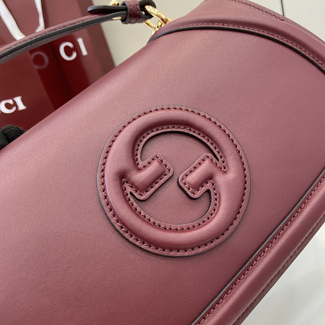 G*u*i blondie medium top handle bag red 32cm