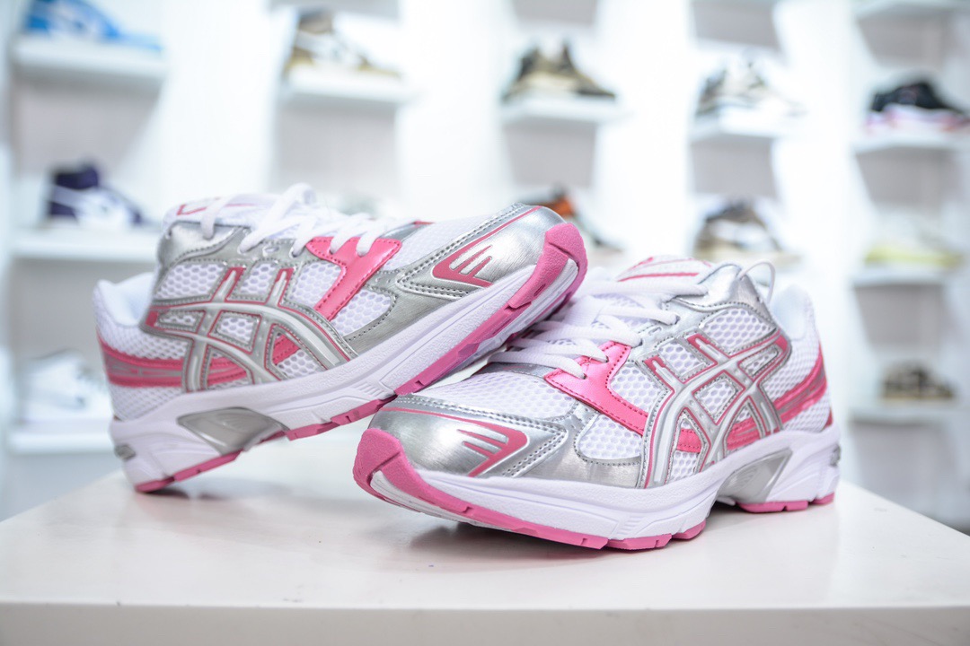 As*ic*s gel-1130 white pure silver pink  1202a507-100