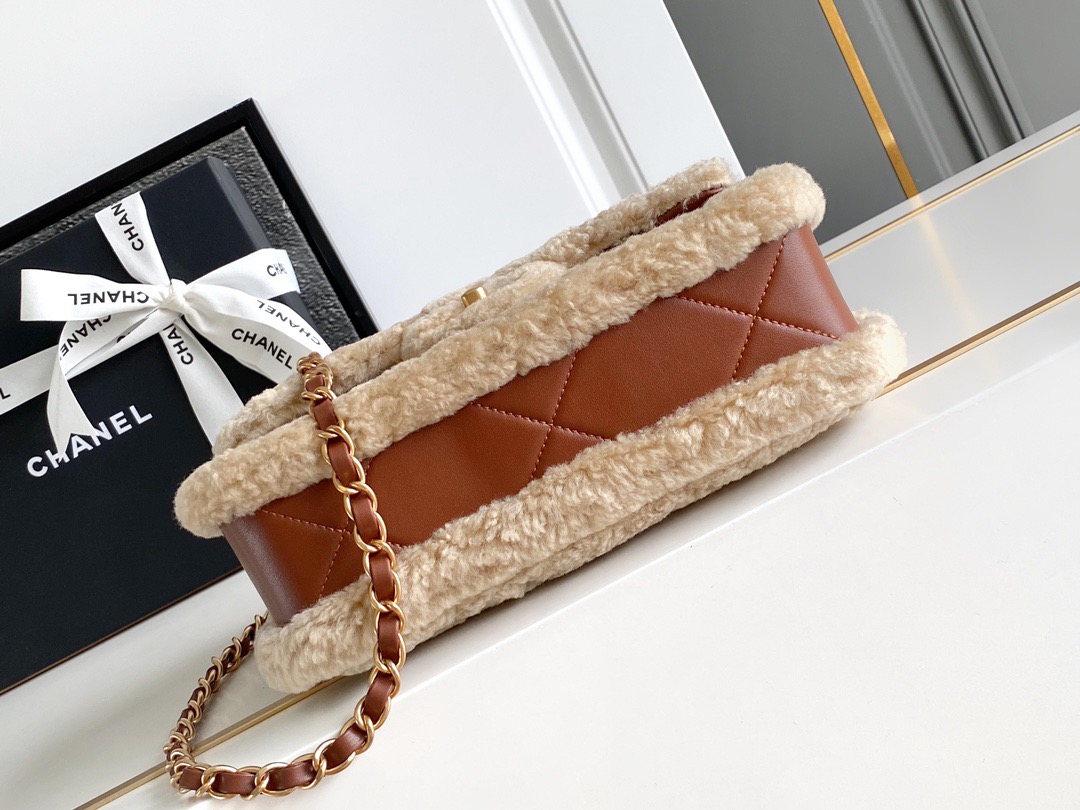 Ch*el 24k teddy cf 23.5*16*7.5cm 2024120401