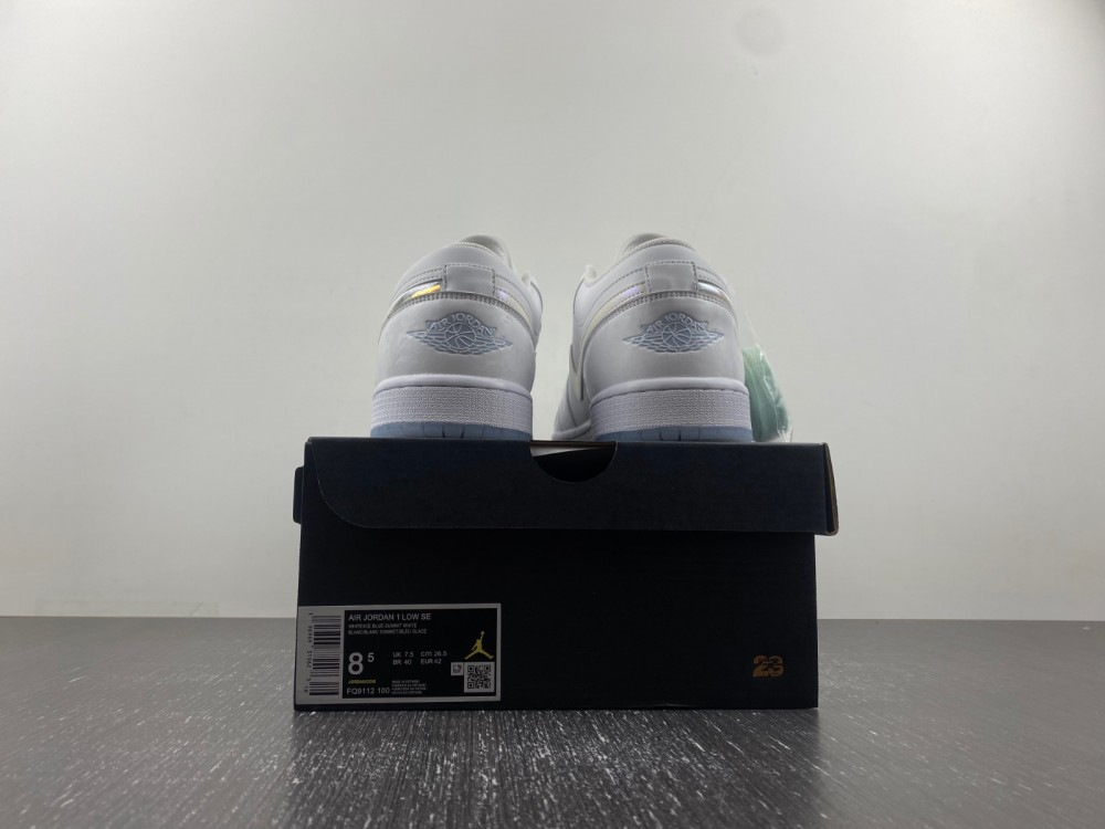 Jordan 1 Low SE Glitter Swoosh  FQ9112-100